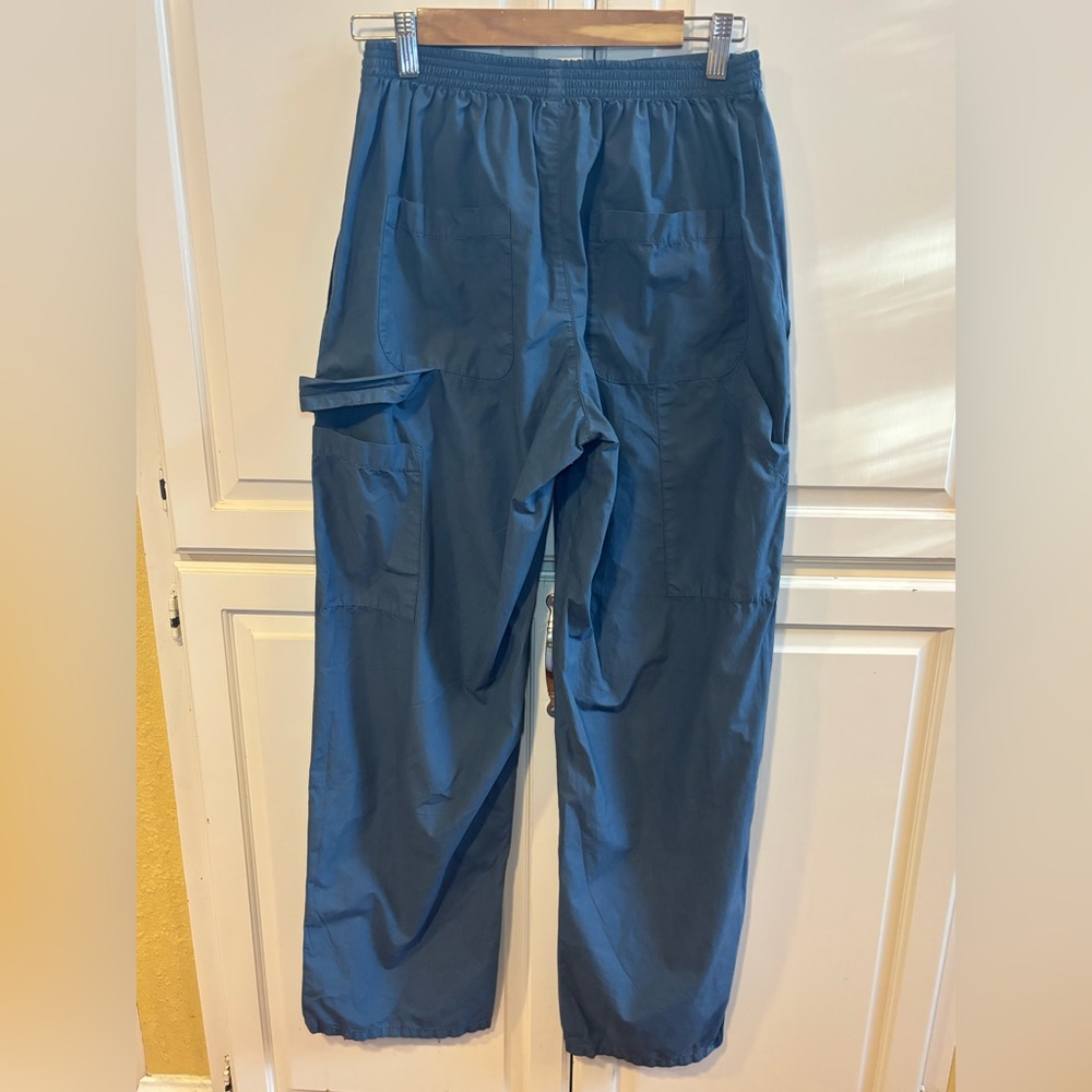 LESET Navy Wide-Leg Utility Trousers - Picture 7 of 14